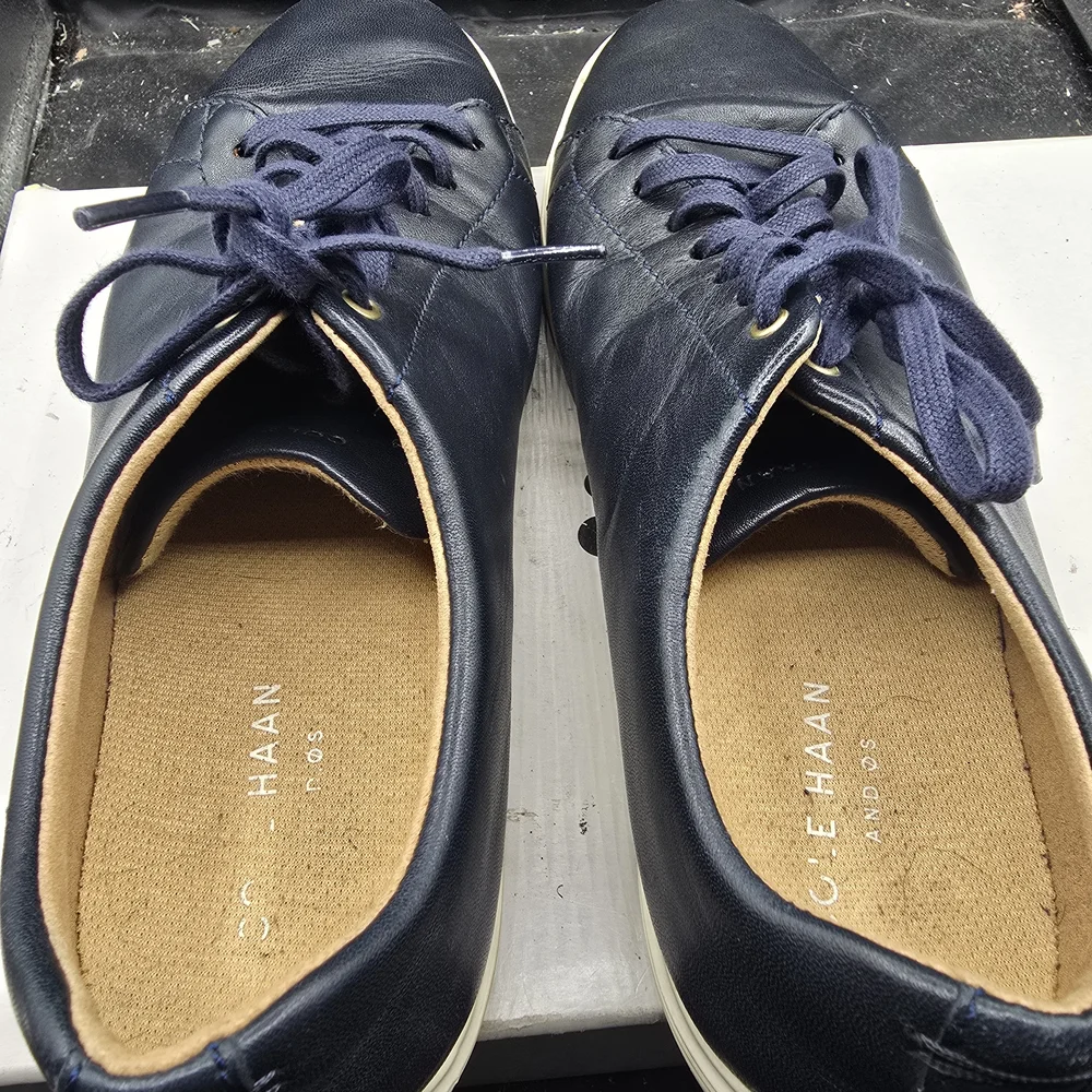 Cole Haan Navy Blue‎ Leather Sneakers